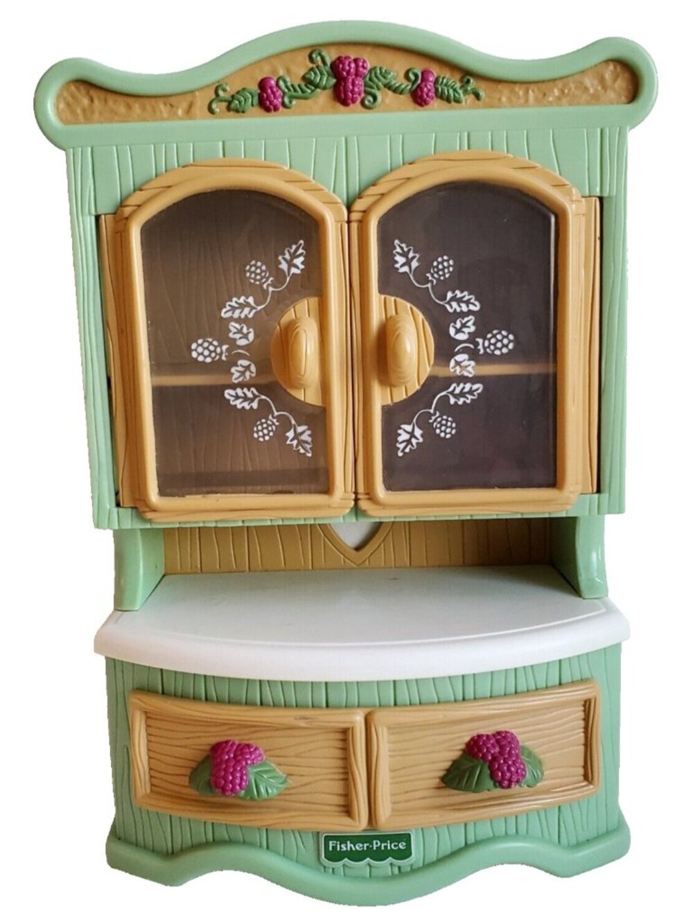 Briarberry Teddy Bears Collection China Cabinet Hutch Curio Fisher Price Mattel
